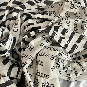 NWT! Banned books lightweight scarf / wrap. Protest in peace.